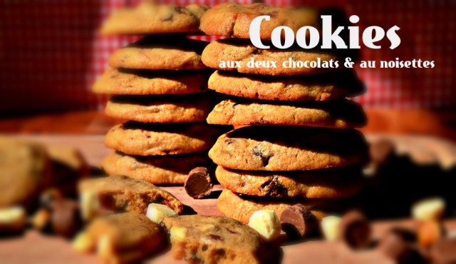 Cookies Aux Deux Chocolats Et Aux Noisettes Grill Es Petits Plats