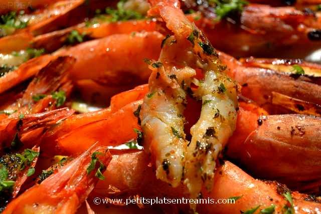 Recette Des Gambas Grill Es La Plancha Petits Plats Entre Amis