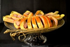 Bouchées feuilletées de boudin blanc