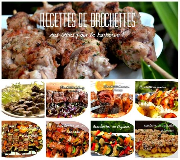 Recettes de brochettes, des idées pour le barbecue Petits Plats Entre