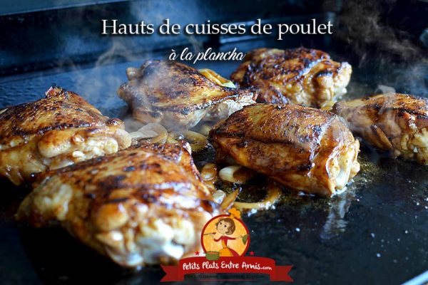 Hauts de cuisses de poulet à la plancha