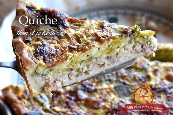 Quiche au thon et poireaux