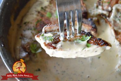 C Tes De Porc Sauce Cr Meuse La Moutarde Petits Plats Entre Amis