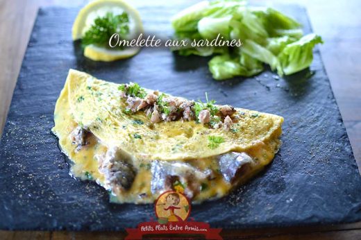 Recette omelette aux sardines