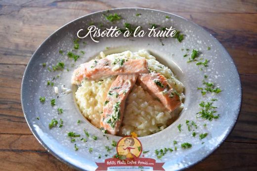 Risotto à la truite et au parmesan