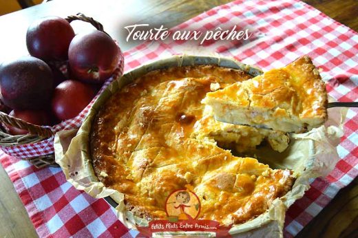 Tourte aux pêches