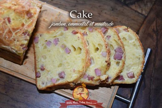 Cake au jambon, emmental et moutarde