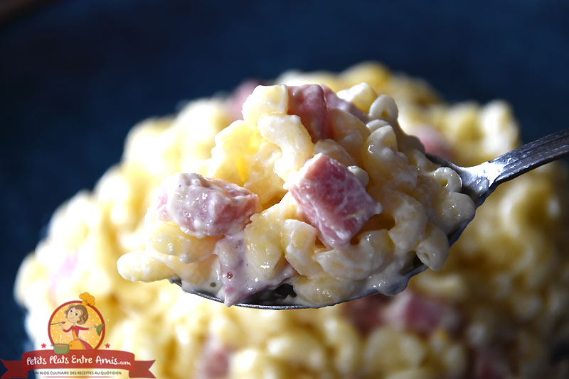 Cuisson coquillettes au jambon